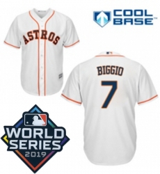 Youth Majestic Houston Astros 7 Craig Biggio White Home Cool Base Sitched 2019 World Series Patch Jersey Youth Majestic Houston Astros 7 Craig Biggio White Home Cool Base Sitched 2019 World Series Patch Jersey