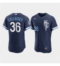 Men Kansas City Royals 36 Cam Gallagher 2022 Navy City Connect Flex Base Stitched MLB jersey Men Kansas City Royals 36 Cam Gallagher 2022 Navy City Connect Flex Base Stitched MLB jersey