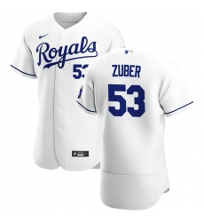 Men Kansas City Royals 53 Tyler Zuber Men Nike White Home 2020 Flex Base Player MLB Jersey Men Kansas City Royals 53 Tyler Zuber Men Nike White Home 2020 Flex Base Player MLB Jersey