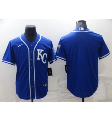 Men Kansas City Royals Blank Blue Cool Base Stitched Jerse Men Kansas City Royals Blank Blue Cool Base Stitched Jerse