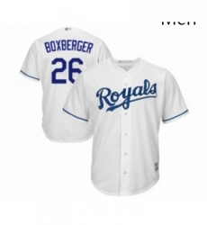 Mens Kansas City Royals 26 Brad Boxberger Replica White Home Cool Base Baseball Jersey Mens Kansas City Royals 26 Brad Boxberger Replica White Home Cool Base Baseball Jersey