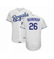 Mens Kansas City Royals 26 Brad Boxberger White Flexbase Authentic Collection Baseball Jersey Mens Kansas City Royals 26 Brad Boxberger White Flexbase Authentic Collection Baseball Jersey