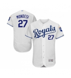Mens Kansas City Royals 27 Adalberto Mondesi White Flexbase Authentic Collection Baseball Jersey Mens Kansas City Royals 27 Adalberto Mondesi White Flexbase Authentic Collection Baseball Jersey