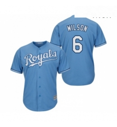 Mens Kansas City Royals 6 Willie Wilson Replica Light Blue Alternate 1 Cool Base Baseball Jersey Mens Kansas City Royals 6 Willie Wilson Replica Light Blue Alternate 1 Cool Base Baseball Jersey