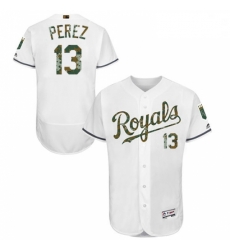 Mens Majestic Kansas City Royals 13 Salvador Perez Authentic White 2016 Memorial Day Fashion Flex Base Jersey Mens Majestic Kansas City Royals 13 Salvador Perez Authentic White 2016 Memorial Day Fashion Flex Base Jersey