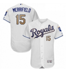 Mens Majestic Kansas City Royals 15 Whit Merrifield White Flexbase Authentic Collection MLB Jersey Mens Majestic Kansas City Royals 15 Whit Merrifield White Flexbase Authentic Collection MLB Jersey