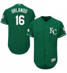 Mens Majestic Kansas City Royals 16 Paulo Orlando Green Celtic Flexbase Authentic Collection MLB Jersey Mens Majestic Kansas City Royals 16 Paulo Orlando Green Celtic Flexbase Authentic Collection MLB Jersey