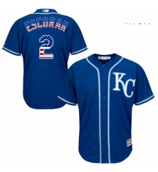 Mens Majestic Kansas City Royals 2 Alcides Escobar Authentic Royal Blue USA Flag Fashion MLB Jersey Mens Majestic Kansas City Royals 2 Alcides Escobar Authentic Royal Blue USA Flag Fashion MLB Jersey