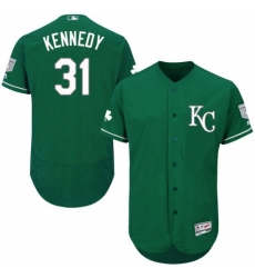 Mens Majestic Kansas City Royals 31 Ian Kennedy Green Celtic Flexbase Authentic Collection MLB Jersey Mens Majestic Kansas City Royals 31 Ian Kennedy Green Celtic Flexbase Authentic Collection MLB Jersey