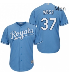 Mens Majestic Kansas City Royals 37 Brandon Moss Replica Light Blue Alternate 1 Cool Base MLB Jersey Mens Majestic Kansas City Royals 37 Brandon Moss Replica Light Blue Alternate 1 Cool Base MLB Jersey