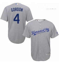 Mens Majestic Kansas City Royals 4 Alex Gordon Replica Grey Road Cool Base MLB Jersey Mens Majestic Kansas City Royals 4 Alex Gordon Replica Grey Road Cool Base MLB Jersey