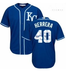 Mens Majestic Kansas City Royals 40 Kelvin Herrera Authentic Blue Team Logo Fashion Cool Base MLB Jersey Mens Majestic Kansas City Royals 40 Kelvin Herrera Authentic Blue Team Logo Fashion Cool Base MLB Jersey