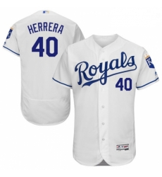 Mens Majestic Kansas City Royals 40 Kelvin Herrera White Flexbase Authentic Collection MLB Jersey Mens Majestic Kansas City Royals 40 Kelvin Herrera White Flexbase Authentic Collection MLB Jersey
