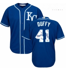 Mens Majestic Kansas City Royals 41 Danny Duffy Blue Authentic Blue Team Logo Fashion Cool Base MLB Jersey Mens Majestic Kansas City Royals 41 Danny Duffy Blue Authentic Blue Team Logo Fashion Cool Base MLB Jersey