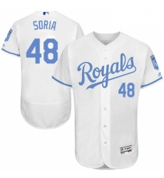Mens Majestic Kansas City Royals 48 Joakim Soria Authentic White 2016 Fathers Day Fashion Flex Base Jersey Mens Majestic Kansas City Royals 48 Joakim Soria Authentic White 2016 Fathers Day Fashion Flex Base Jersey
