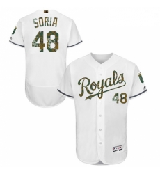 Mens Majestic Kansas City Royals 48 Joakim Soria Authentic White 2016 Memorial Day Fashion Flex Base Jersey Mens Majestic Kansas City Royals 48 Joakim Soria Authentic White 2016 Memorial Day Fashion Flex Base Jersey