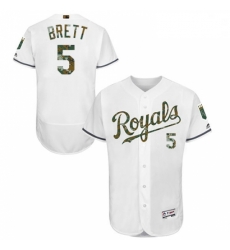 Mens Majestic Kansas City Royals 5 George Brett Authentic White 2016 Memorial Day Fashion Flex Base Jersey Mens Majestic Kansas City Royals 5 George Brett Authentic White 2016 Memorial Day Fashion Flex Base Jersey