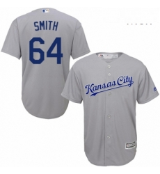 Mens Majestic Kansas City Royals 64 Burch Smith Replica Grey Road Cool Base MLB Jersey Mens Majestic Kansas City Royals 64 Burch Smith Replica Grey Road Cool Base MLB Jersey