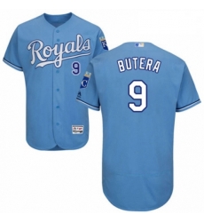 Mens Majestic Kansas City Royals 9 Drew Butera Light Blue Alternate Flex Base Authentic Collection MLB Jersey Mens Majestic Kansas City Royals 9 Drew Butera Light Blue Alternate Flex Base Authentic Collection MLB Jersey