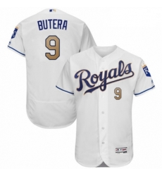 Mens Majestic Kansas City Royals 9 Drew Butera White Flexbase Authentic Collection MLB Jersey Mens Majestic Kansas City Royals 9 Drew Butera White Flexbase Authentic Collection MLB Jersey