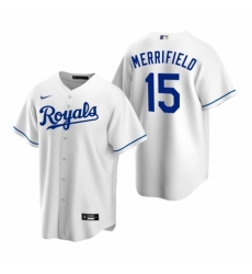 Mens Nike Kansas City Royals 15 Whit Merrifield White Home Stitched Baseball Jersey Mens Nike Kansas City Royals 15 Whit Merrifield White Home Stitched Baseball Jersey