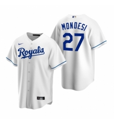 Mens Nike Kansas City Royals 27 Adalberto Mondesi White Home Stitched Baseball Jersey Mens Nike Kansas City Royals 27 Adalberto Mondesi White Home Stitched Baseball Jersey