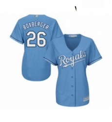Womens Kansas City Royals 26 Brad Boxberger Replica Light Blue Alternate 1 Cool Base Baseball Jersey Womens Kansas City Royals 26 Brad Boxberger Replica Light Blue Alternate 1 Cool Base Baseball Jersey