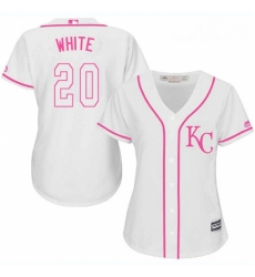 Womens Majestic Kansas City Royals 20 Frank White Authentic White Fashion Cool Base MLB Jersey Womens Majestic Kansas City Royals 20 Frank White Authentic White Fashion Cool Base MLB Jersey