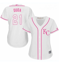 Womens Majestic Kansas City Royals 21 Lucas Duda Authentic White Fashion Cool Base MLB Jersey Womens Majestic Kansas City Royals 21 Lucas Duda Authentic White Fashion Cool Base MLB Jersey