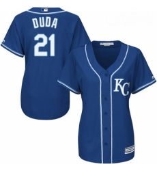 Womens Majestic Kansas City Royals 21 Lucas Duda Replica Blue Alternate 2 Cool Base MLB Jersey Womens Majestic Kansas City Royals 21 Lucas Duda Replica Blue Alternate 2 Cool Base MLB Jersey