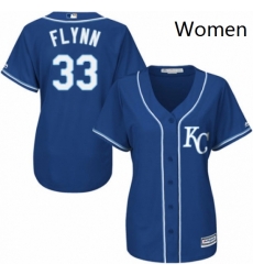 Womens Majestic Kansas City Royals 33 Brian Flynn Authentic Blue Alternate 2 Cool Base MLB Jersey Womens Majestic Kansas City Royals 33 Brian Flynn Authentic Blue Alternate 2 Cool Base MLB Jersey