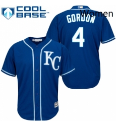 Womens Majestic Kansas City Royals 4 Alex Gordon Authentic Blue Alternate 2 Cool Base MLB Jersey Womens Majestic Kansas City Royals 4 Alex Gordon Authentic Blue Alternate 2 Cool Base MLB Jersey
