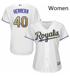 Womens Majestic Kansas City Royals 40 Kelvin Herrera Authentic White Home Cool Base MLB Jersey Womens Majestic Kansas City Royals 40 Kelvin Herrera Authentic White Home Cool Base MLB Jersey