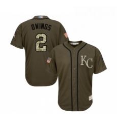 Youth Kansas City Royals 2 Chris Owings Authentic Green Salute to Service Baseball Jersey Youth Kansas City Royals 2 Chris Owings Authentic Green Salute to Service Baseball Jersey