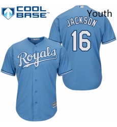 Youth Majestic Kansas City Royals 16 Bo Jackson Replica Light Blue Alternate 1 Cool Base MLB Jersey Youth Majestic Kansas City Royals 16 Bo Jackson Replica Light Blue Alternate 1 Cool Base MLB Jersey