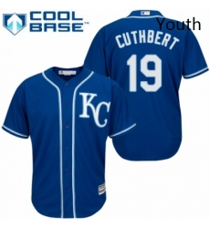 Youth Majestic Kansas City Royals 19 Cheslor Cuthbert Replica Blue Alternate 2 Cool Base MLB Jersey Youth Majestic Kansas City Royals 19 Cheslor Cuthbert Replica Blue Alternate 2 Cool Base MLB Jersey