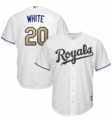 Youth Majestic Kansas City Royals 20 Frank White Replica White Home Cool Base MLB Jersey Youth Majestic Kansas City Royals 20 Frank White Replica White Home Cool Base MLB Jersey