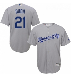 Youth Majestic Kansas City Royals 21 Lucas Duda Replica Grey Road Cool Base MLB Jersey Youth Majestic Kansas City Royals 21 Lucas Duda Replica Grey Road Cool Base MLB Jersey