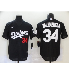 Dodgers 34 Fernando Valenzuela Black 2020 Nike Cool Base Jersey Dodgers 34 Fernando Valenzuela Black 2020 Nike Cool Base Jersey