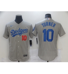 Los Angeles Dodgers 10 Justin Turner Gray 2020 Nike Flexbase Jersey Los Angeles Dodgers 10 Justin Turner Gray 2020 Nike Flexbase Jersey