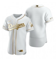 Los Angeles Dodgers Blank White Nike Mens Authentic Golden Edition MLB Jersey Los Angeles Dodgers Blank White Nike Mens Authentic Golden Edition MLB Jersey