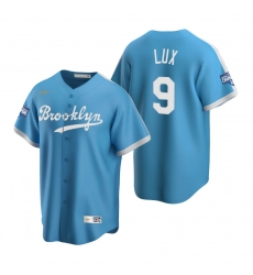Men Brooklyn Los Angeles Dodgers 9 Gavin Lux Light Blue 2020 World Series Champions Cooperstown Collection Jersey Men Brooklyn Los Angeles Dodgers 9 Gavin Lux Light Blue 2020 World Series Champions Cooperstown Collection Jersey