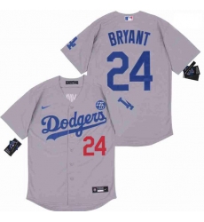 Men Dodgers 24 Kobe Bryant Grey Cool Base Stitched MLB Jersey Men Dodgers 24 Kobe Bryant Grey Cool Base Stitched MLB Jersey