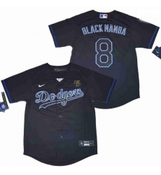 Men Dodgers 8 Kobe Bryant Name Black Mamba Cool Base Stitched MLB Jersey Men Dodgers 8 Kobe Bryant Name Black Mamba Cool Base Stitched MLB Jersey