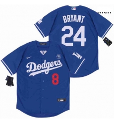 Men Dodgers Front 8 Back 24 Kobe Bryant Blue Cool Base Stitched MLB Jersey Men Dodgers Front 8 Back 24 Kobe Bryant Blue Cool Base Stitched MLB Jersey