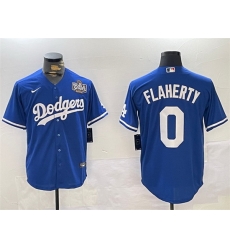Men Los Angeles Dodgers 0 Jack Flaherty Royal 2024 World Series Cool Base Stitched Baseball Jersey Men Los Angeles Dodgers 0 Jack Flaherty Royal 2024 World Series Cool Base Stitched Baseball Jersey