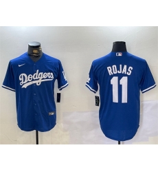 Men Los Angeles Dodgers 11 Miguel Rojas Royal Cool Base Stitched Baseball Jersey Men Los Angeles Dodgers 11 Miguel Rojas Royal Cool Base Stitched Baseball Jersey