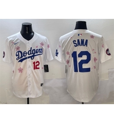Men Los Angeles Dodgers 12 Sana White 2025 Tokyo Series Limited Stitched Baseball Jersey Men Los Angeles Dodgers 12 Sana White 2025 Tokyo Series Limited Stitched Baseball Jersey