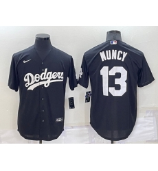 Men Los Angeles Dodgers 13 Max Muncy Black Cool Base Stitched Baseball Jersey Men Los Angeles Dodgers 13 Max Muncy Black Cool Base Stitched Baseball Jersey