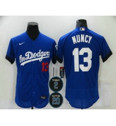 Men Los Angeles Dodgers 13 Max Muncy Blue 2 20 Patch City Connect Flex Base Stitched Jersey Men Los Angeles Dodgers 13 Max Muncy Blue 2 20 Patch City Connect Flex Base Stitched Jersey